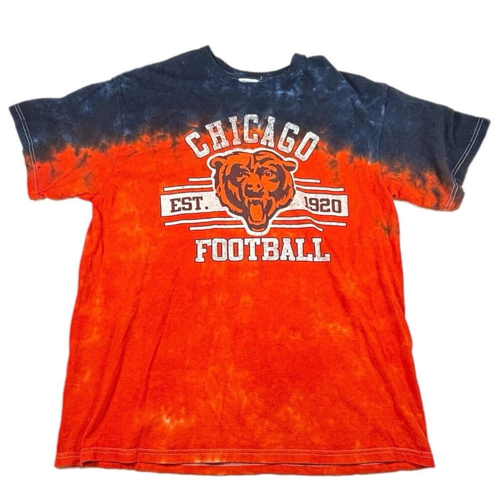 Chicago Bears T-Shirt Tie Die  NFL Retro Chicago